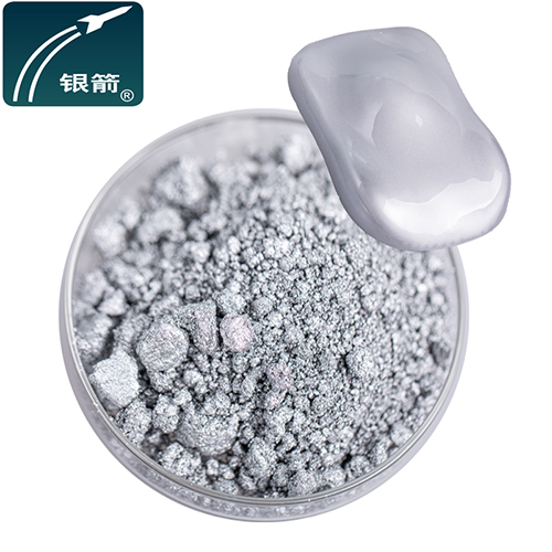 Water-borne aluminum paste with single/double coated layer